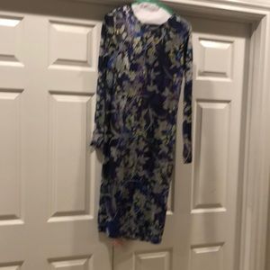 Fuzzi Floral long sleeve dress.